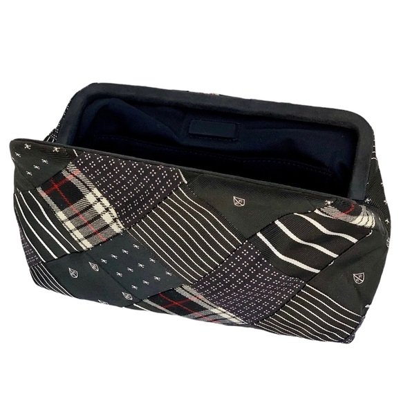 J. Crew Silk & Wool Patchwork Tie Clutch Bag NWT - Picture 7 of 9